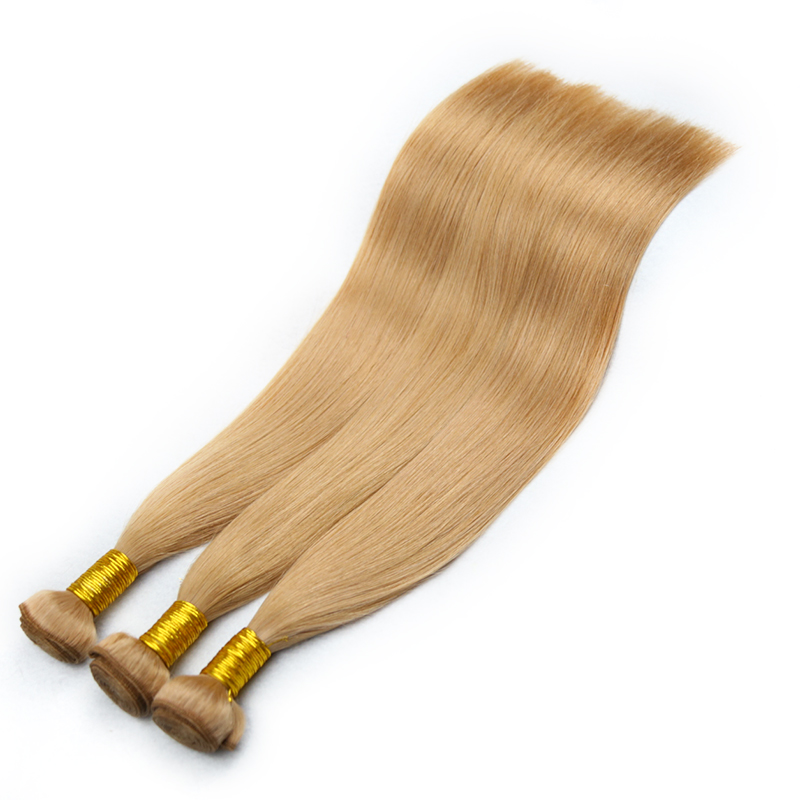 High Quality Machine Hair Weft Sewing Making Machine Double Weft Remy Hair Extension Honey Blonde